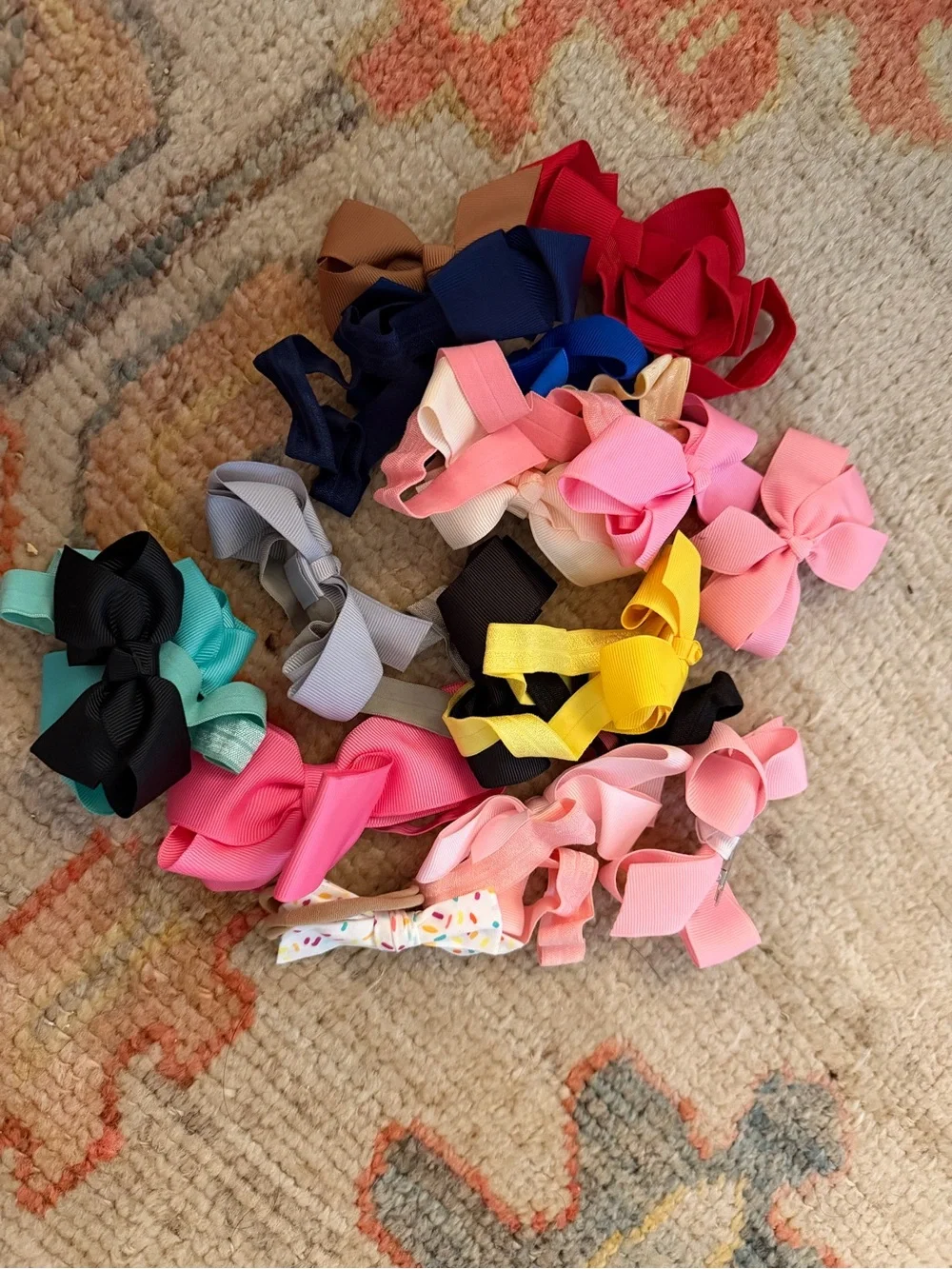 Kids Assorted Hair Bows - Multi Color Pack